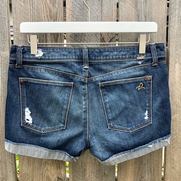 DL1961 | Stella Distressed Zipper Denim Shorts 29 - Picture 11 of 11